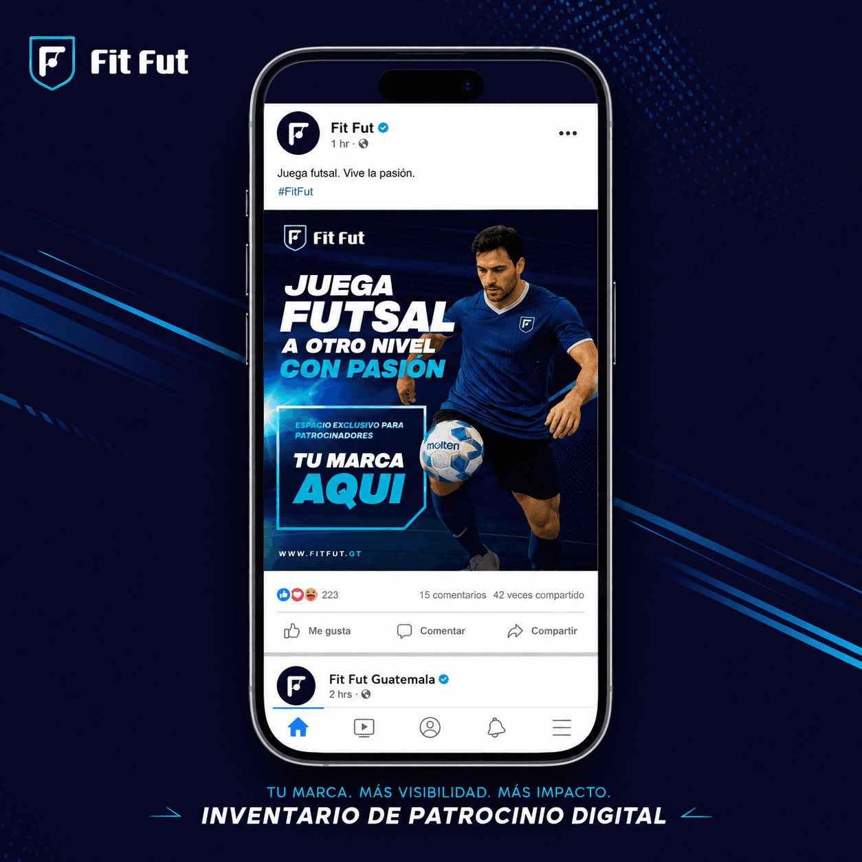 Espacio de visibilidad Fit Fut — Digital