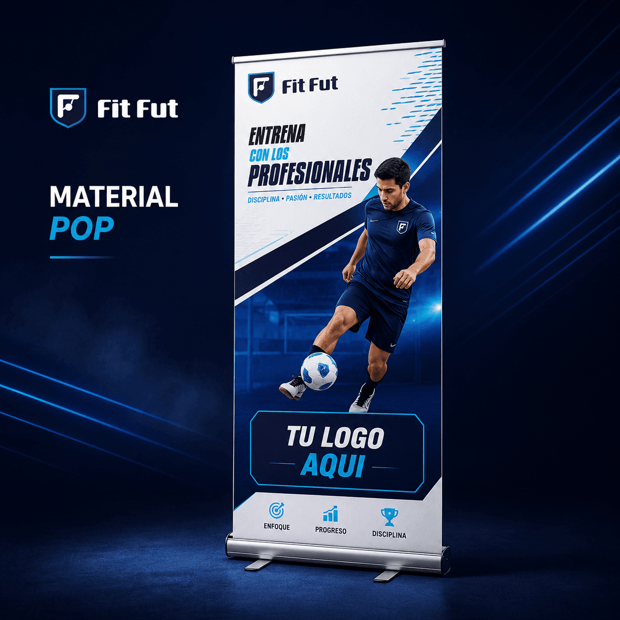 Espacio de visibilidad Fit Fut — Material POP